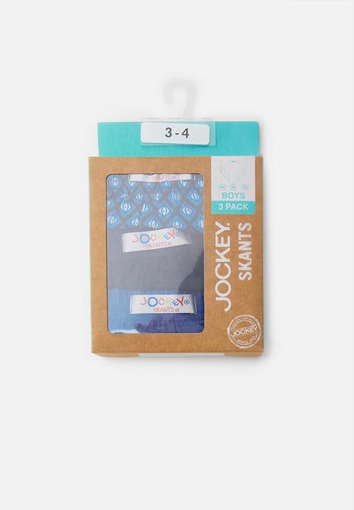Jockey - 3 Pack plain boys jockey skants - navy
