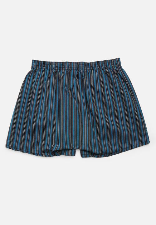 Jockey - 2 Pack boys woven boxers - grey & blue