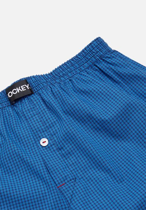 Jockey - 2 Pack boys woven boxers - grey & blue