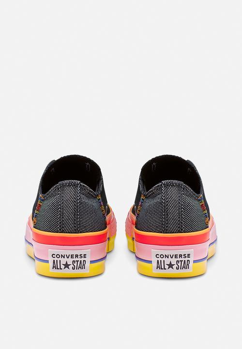Converse - Chuck taylor all star lift - black/white/coastal pink