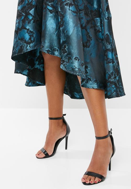 AMANDA LAIRD CHERRY - Nontathu v neck dress - blue & black