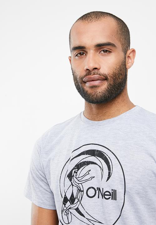 O'Neill - Shredded short sleeve tee - grey