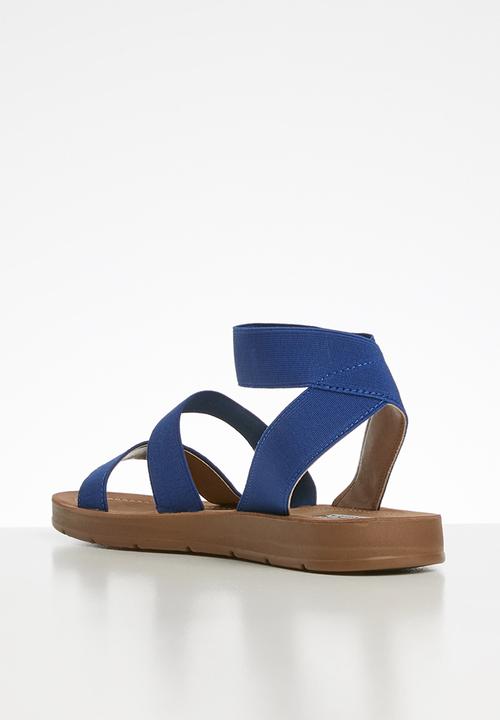 Madison® - Elastic ankle strap sandal - blue