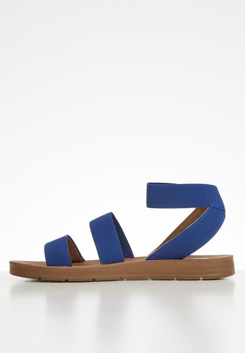 Madison® - Elastic ankle strap sandal - blue