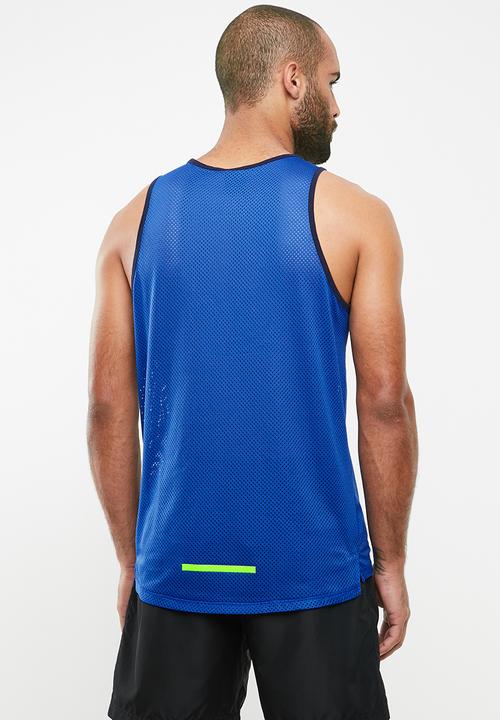 Nike - Nike wild run tank - blue & black
