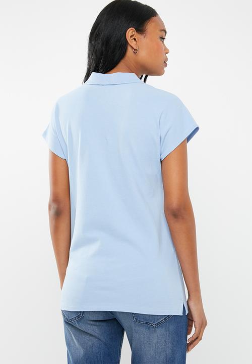 POLO - Eva zip detail golfer - blue