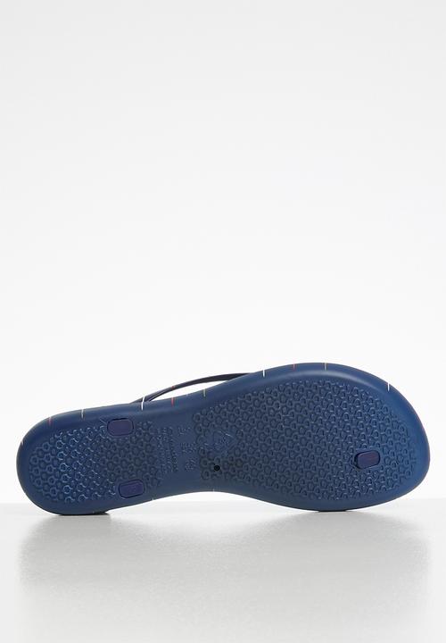 Ipanema - Wave fem art rubber thong - blue