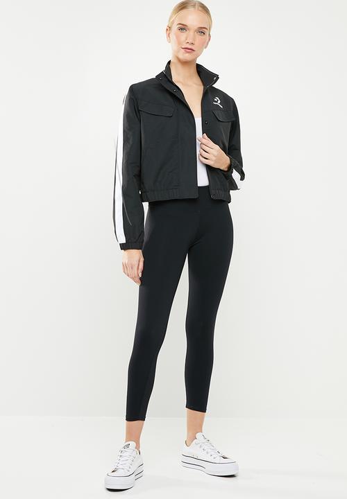 Converse - Converse woven warm-up jacket - black