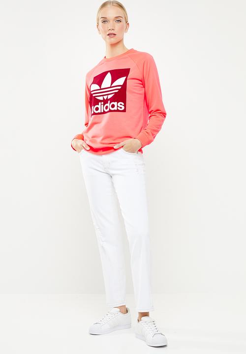adidas Originals - Trefoil sweatshirt - neon pink 