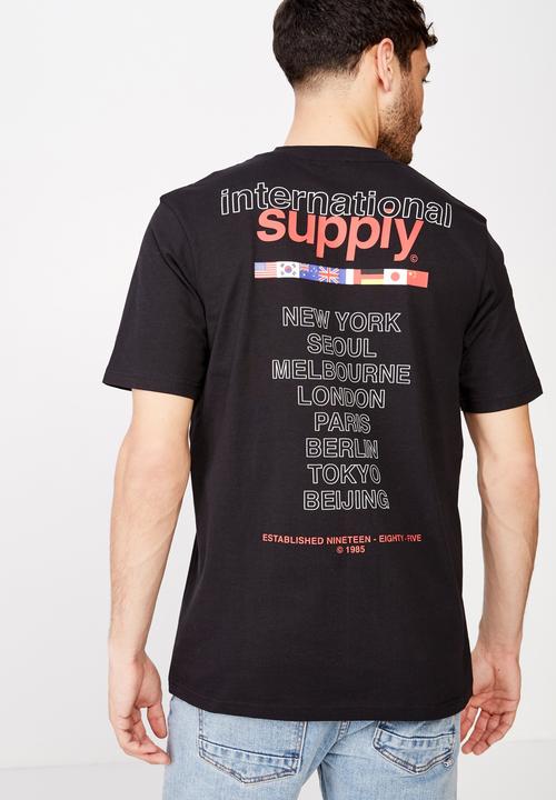 Cotton On - International supply tbar tee - black