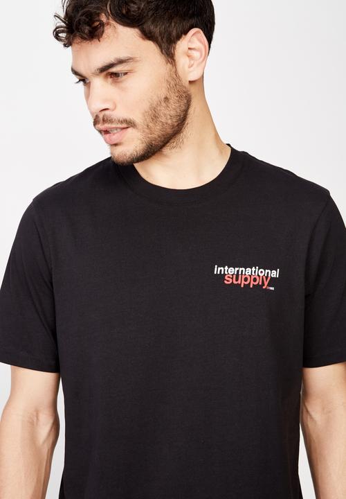 Cotton On - International supply tbar tee - black