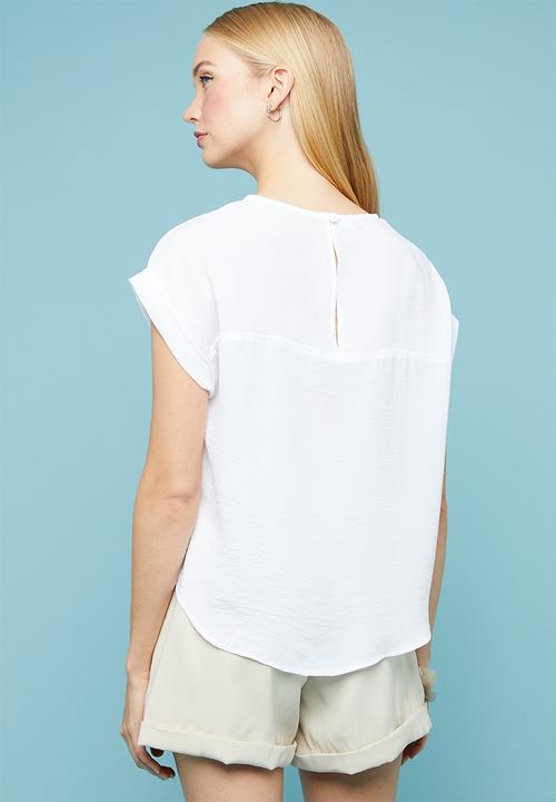 Superbalist - T-shirt shell blouse - white