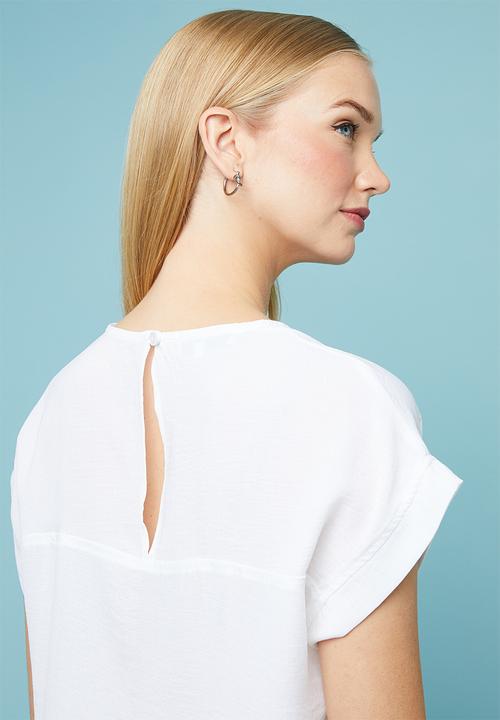 Superbalist - T-shirt shell blouse - white