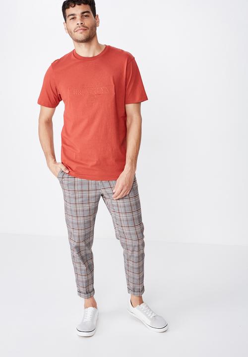 Cotton On - Brooklyn us tee - red