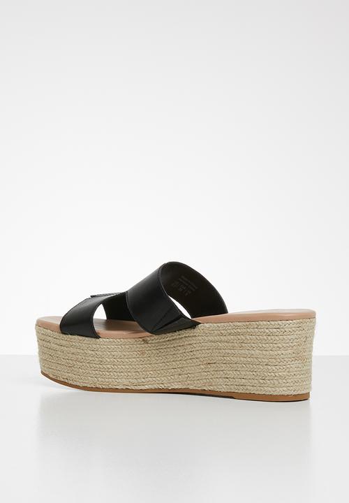 Call It Spring - Woven wedge heel - black