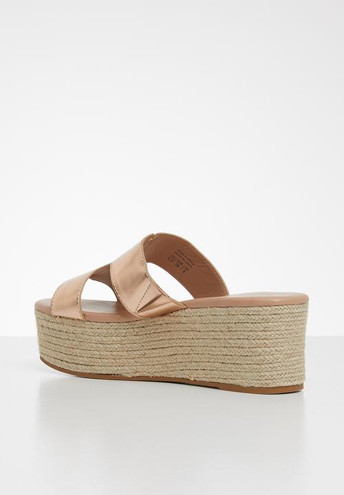 Call It Spring - Woven wedge heel - gold