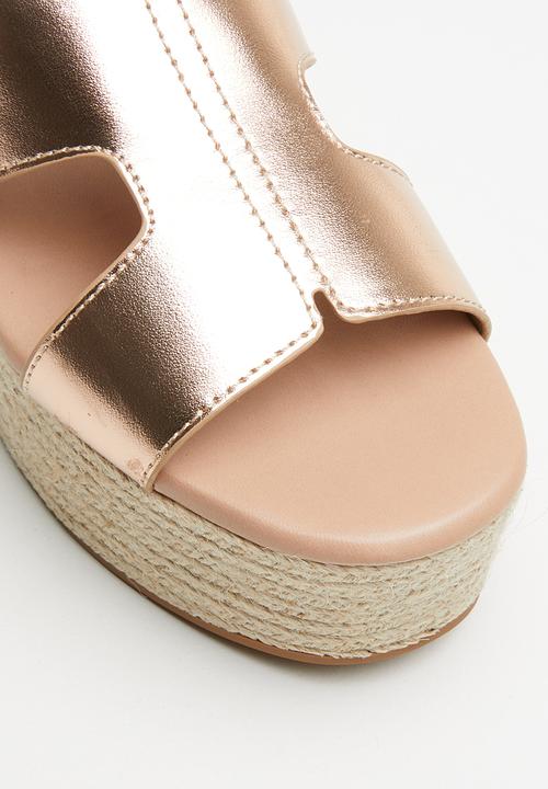 Call It Spring - Woven wedge heel - gold