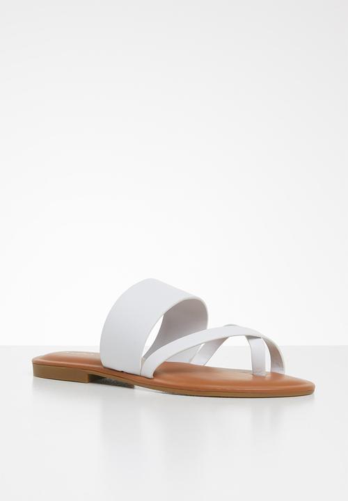 ALDO - Celodia leather sandal - white
