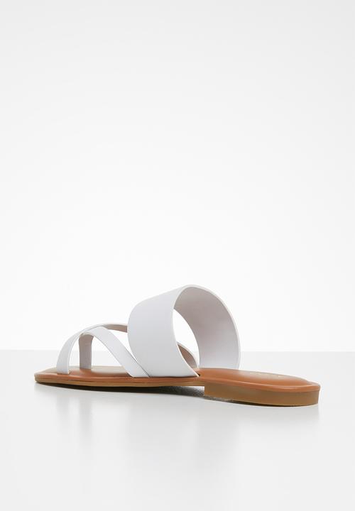 ALDO - Celodia leather sandal - white