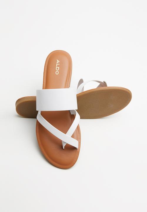 ALDO - Celodia leather sandal - white