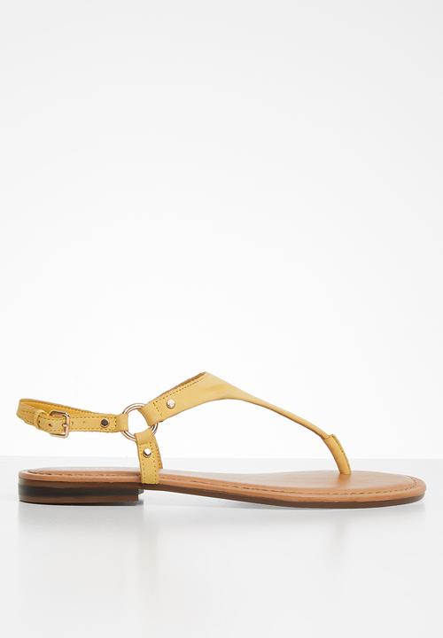 aldo leather flip flops