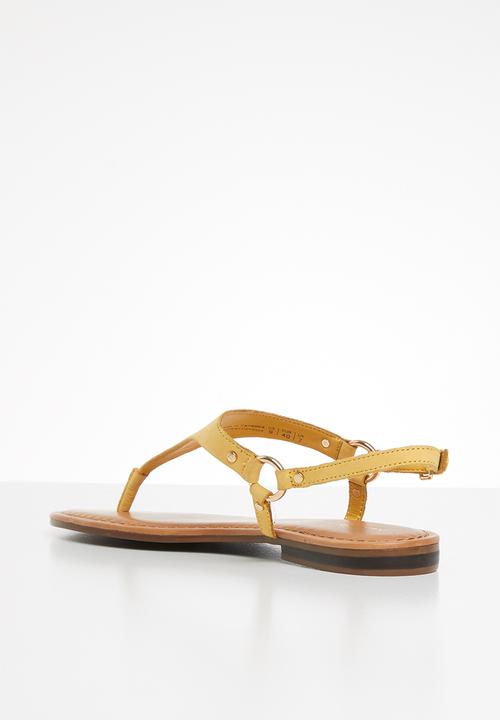 ALDO - Elubrylla leather sandal - mustard