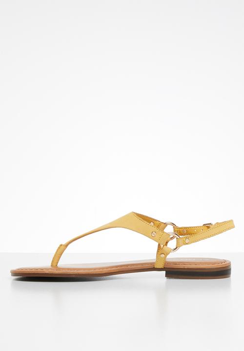 ALDO - Elubrylla leather sandal - mustard