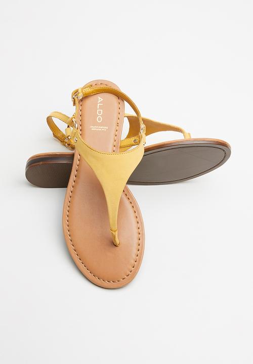 ALDO - Elubrylla leather sandal - mustard