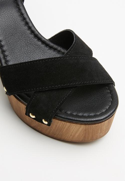ALDO - Deleniel suede heel - black