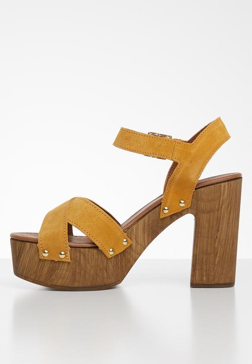 ALDO - Deleniel suede heel - yellow