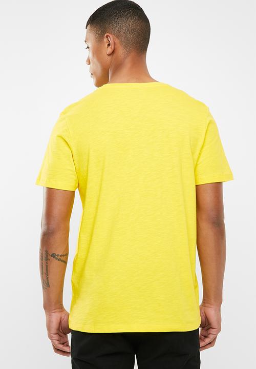 Jack & Jones - Ground short sleeve tee - yellow