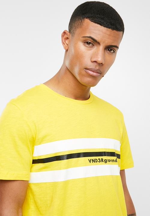 Jack & Jones - Ground short sleeve tee - yellow