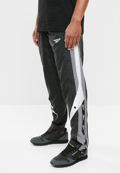 black reebok sweatpants