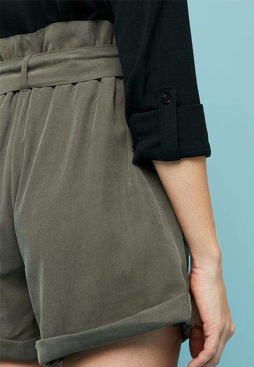 Superbalist - Belted  utility shorts - khaki