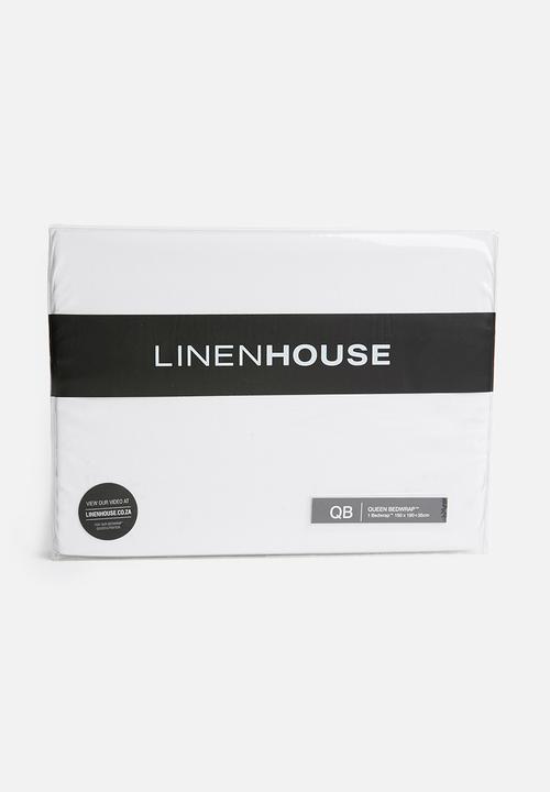 Linen House - Suedette bedwraps - white