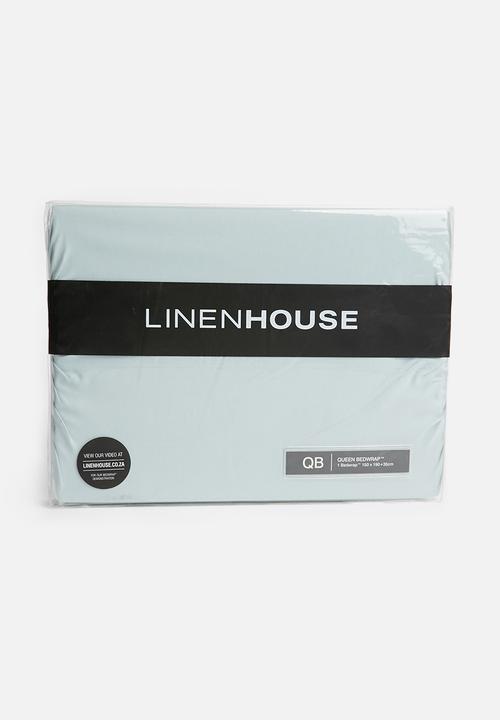Linen House - Suedette bedwraps - duck egg