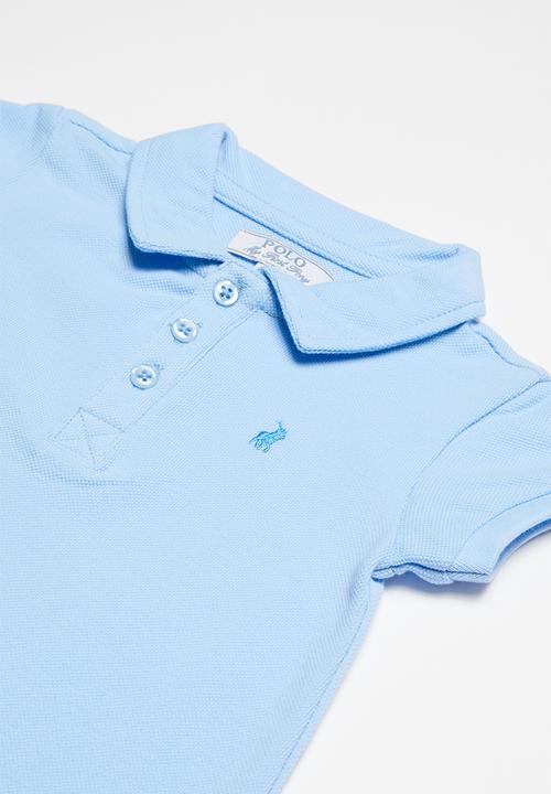 POLO - Alex short sleeve babygrow - blue