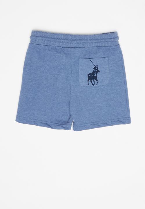 POLO - Boys Thyson track short - blue