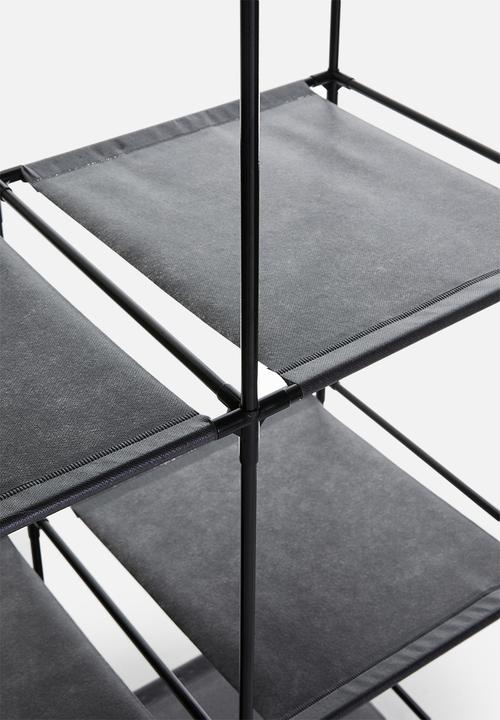 Storage Solutions - Double storage shelf - black