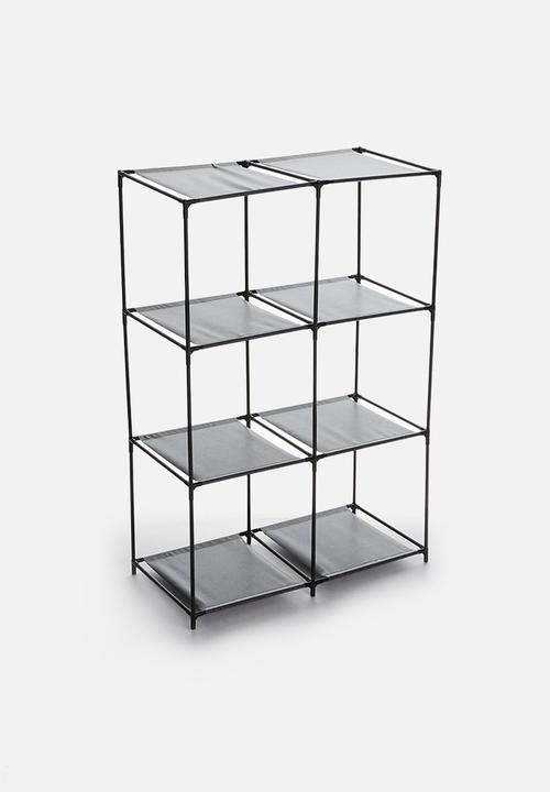Storage Solutions - Double storage shelf - black