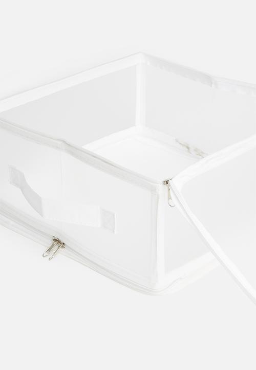 Storage Solutions - Zipper storage box small - white
