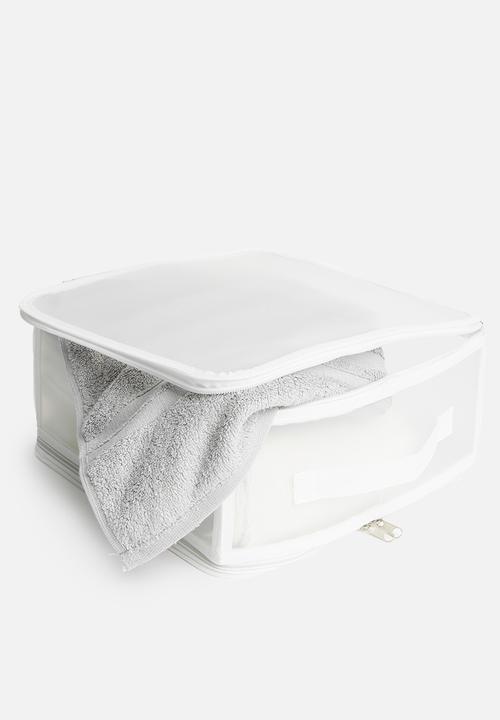 Storage Solutions - Zipper storage box small - white