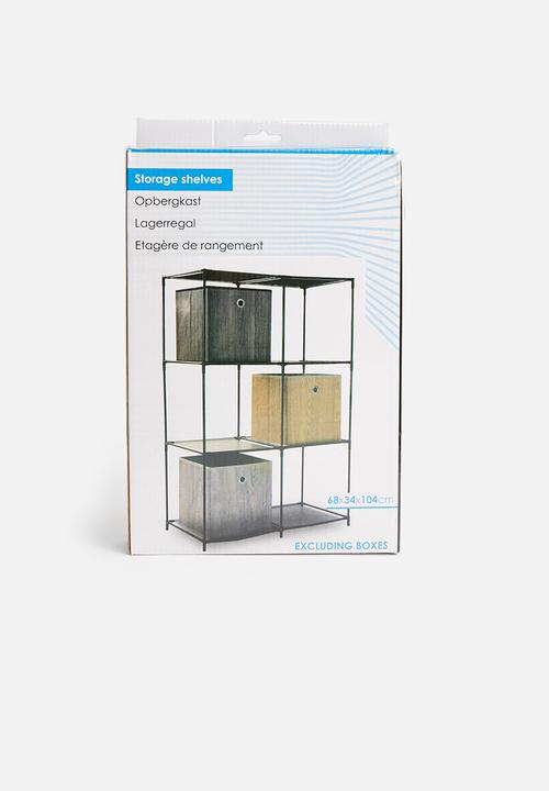 Storage Solutions - Double storage shelf - black