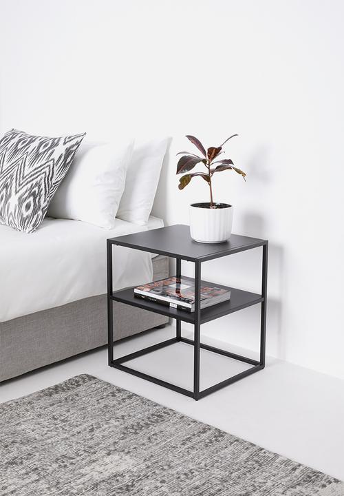 Sixth Floor - Newton bedside table - black