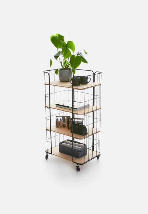 H&S - Metal display rack - black