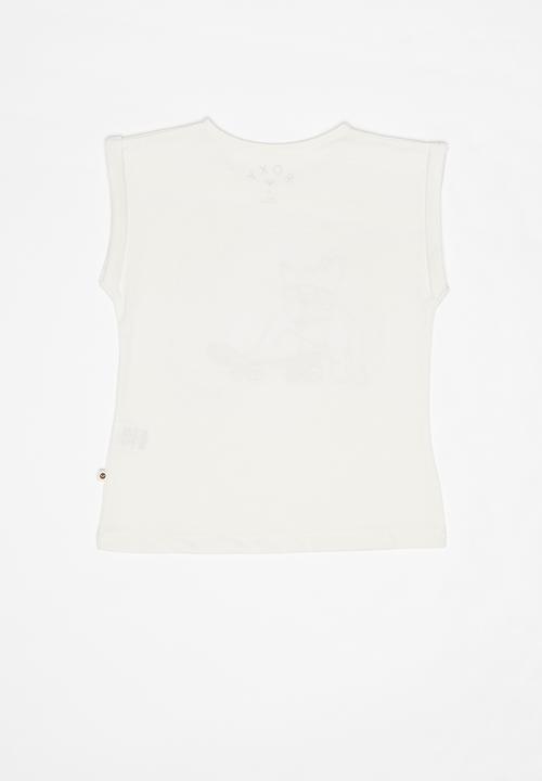Roxy - Boyfriend tee - off white