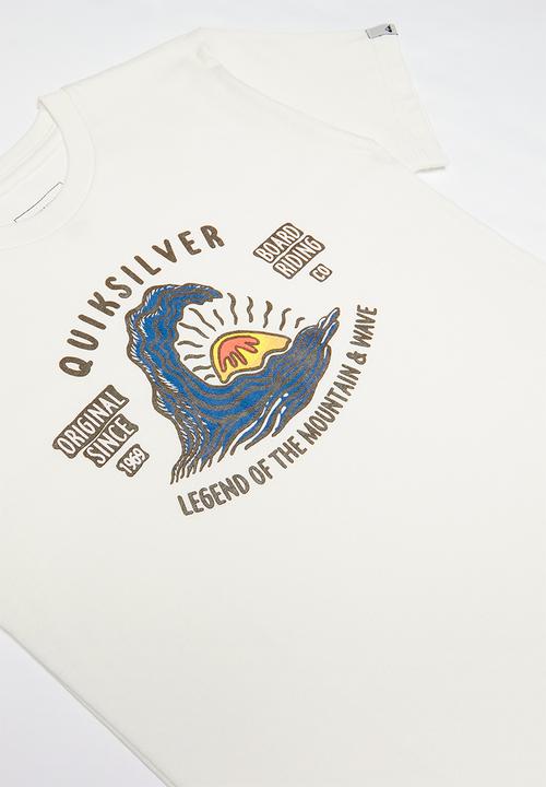 Quiksilver - Happy peaks short sleeve tee - cream 