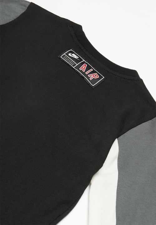 Nike - Long sleeve top - black & grey 