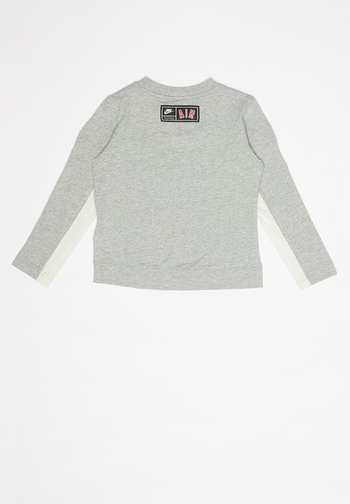 Nike - Long sleeve top - grey & white 