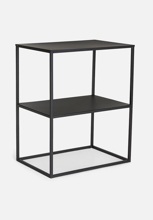 H&S - 2-layer side table small - black